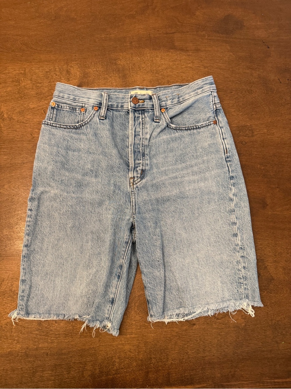 Madewell High-Rise Ling Denim Shorts
